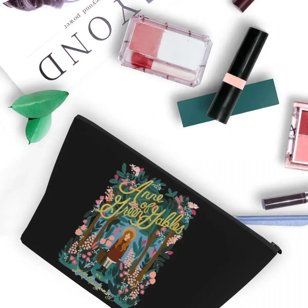 Anne Of Green Gables Women Cosmetic Bag Travel Makeup Organizer Pouch Toiletry Storage Dopp Kit Case