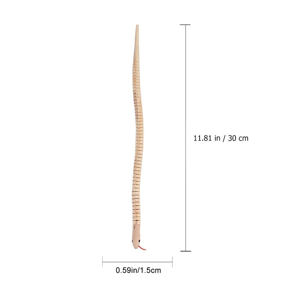 6-częściowy sztuczny drewniany wąż Zabawka Sztuczka Halloween Realistyczna impreza Małe dziecko