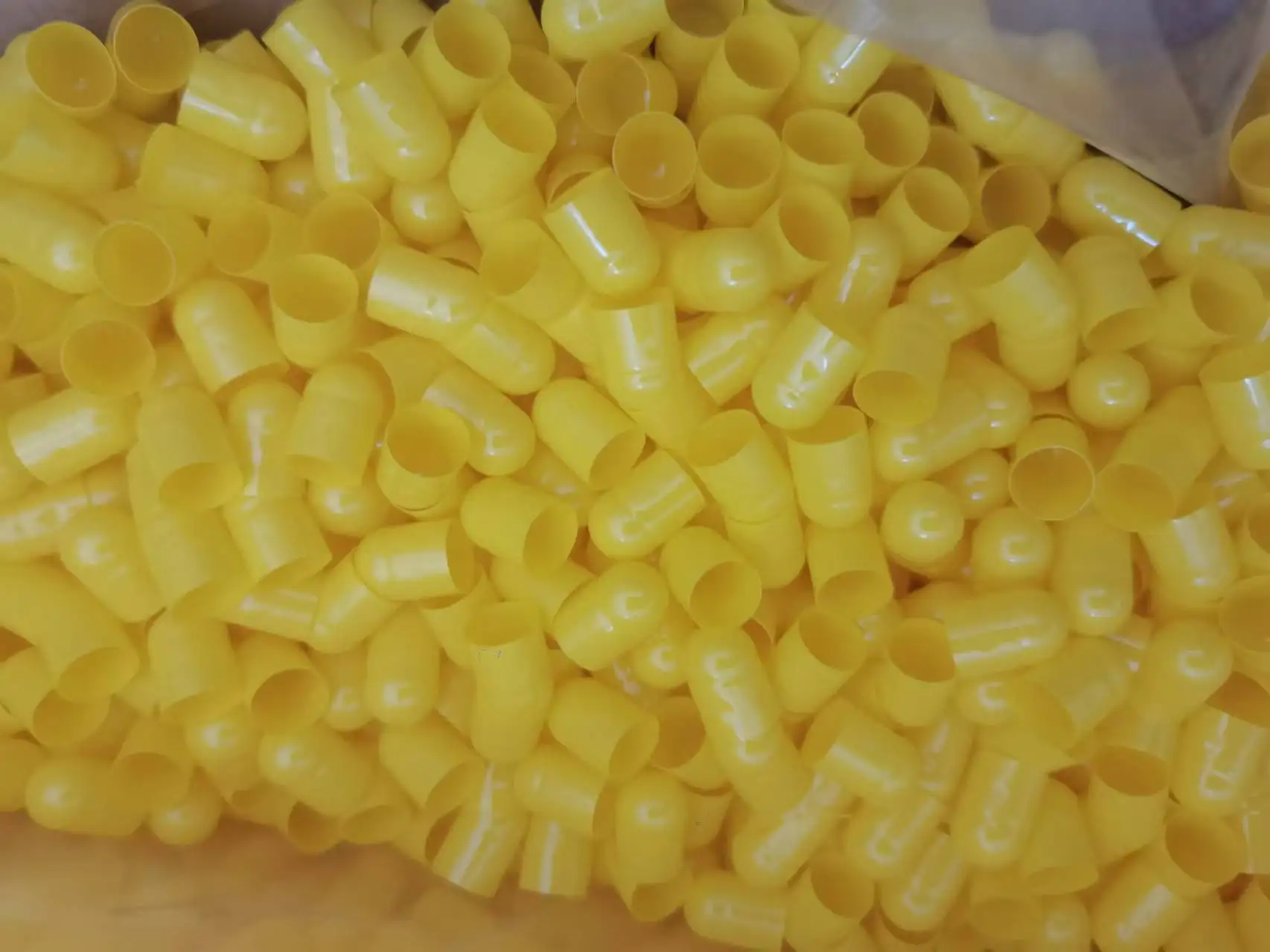 yellow Size 0# Empty Capsules Gelatin  Capsules Hollow Hard Gelatin  Seperated Joined Capsules 1000pcs - Image 3