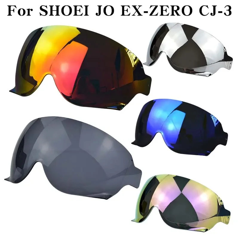 JO Helmet Shield for SHOEI JO EX-ZERO CJ-3 Half Retro Helmet Visor Uv Protection Casco Moto Visera Sunshield