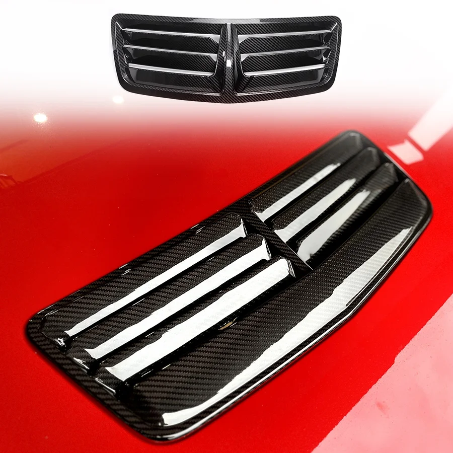 Dry Carbon Fiber Hood Scoop For Ford Mustang Dark Horse S650 5.0 GT 2024 Replacement Accessories Body Kit