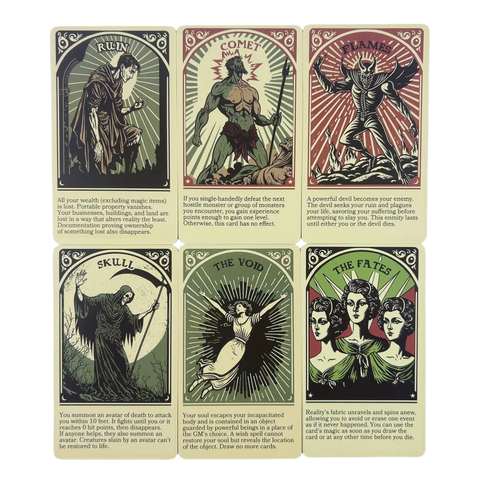 많은 것들의 덱 오라클 카드 22개의 타로 영어 점술 에디션 덱 보드 게임