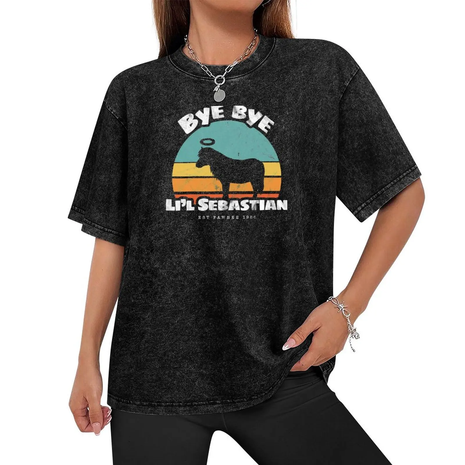 Bye bye Li'l Sebastian ? Est Pawnee 1986 T-Shirt boys whites sports fans luxury designer T-shirt men