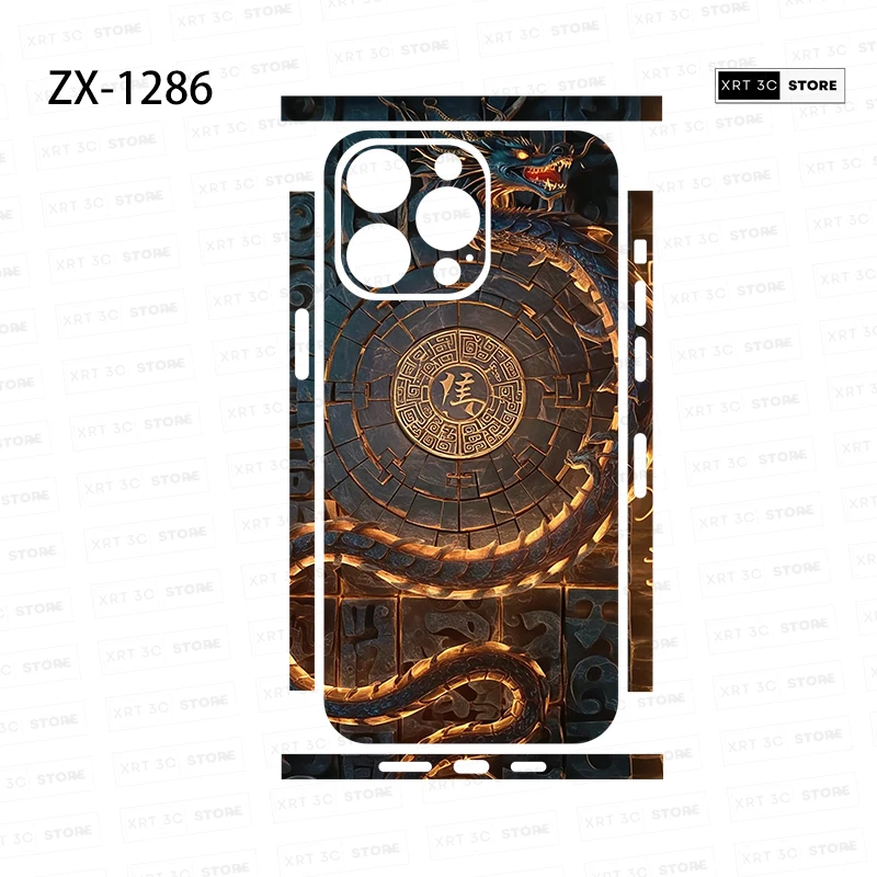 XRT Skin Sticker for iPhone16 15 Pro Max 14 13 17 Phone Sticker Back Film Side Frame Protector (Not Phone Case)