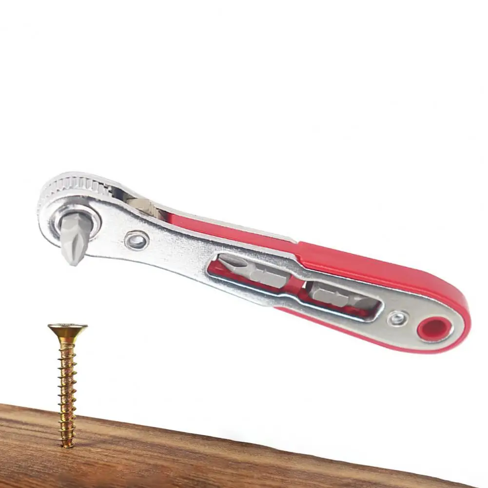 

Wear-resistant Ratchet Wrench Compact Portable Ratchet Wrench Set with Non-slip Handle Double-headed Design for Forward Reverse
