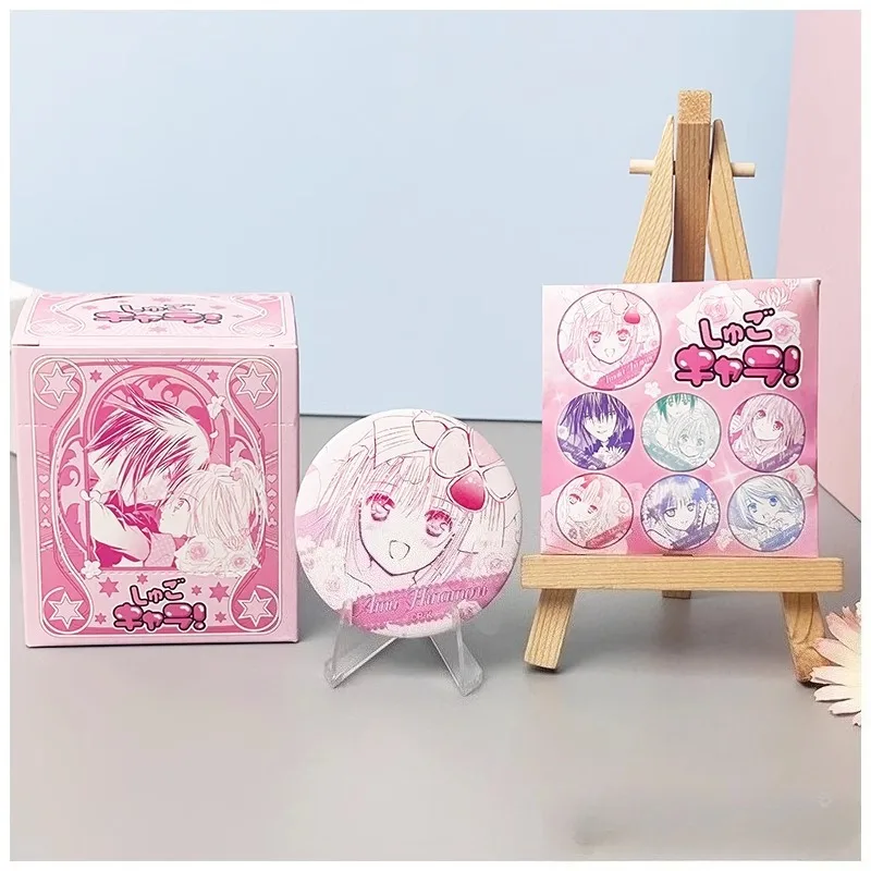 

Шуго Чара, круглая железная эмалированная булавка, слепая коробка, игрушка, значок Гача, милый аниме, коллекционный кавайный подарок