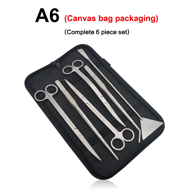 Aquarium Schaar Gereedschap Set Golf Schaar Pincet Planten Gras Roestvrij Reinigingsgereedschap Aquarium Schoppen Aquarium Accessoires - afbeelding 1