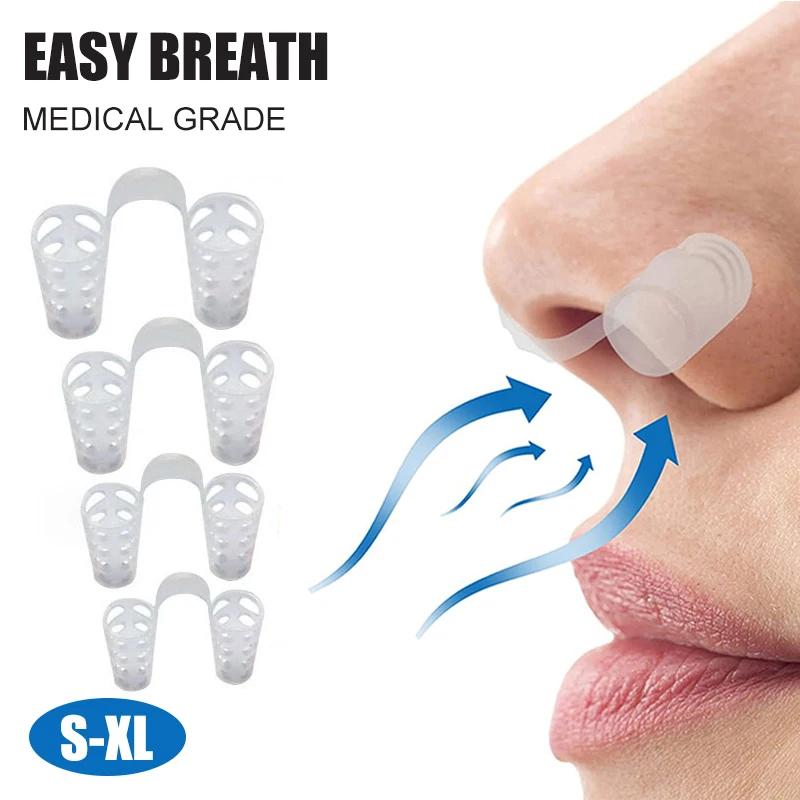 Hot sale 1PC Anti Snoring Solution Anti Snore Nose Clip Silicone Health Care Stopper