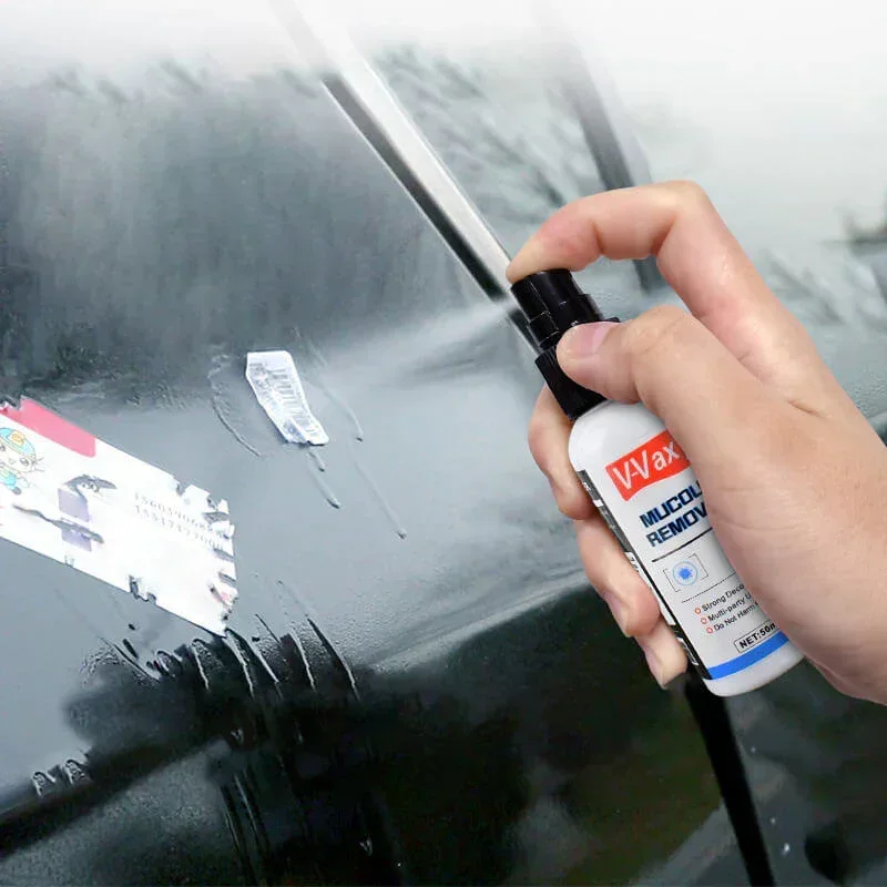 Auto Glass Label Cleaner Universal Adhesive Remover Adhesive Residue Remover Spray Auto Sticker Adhesive Glue Spray