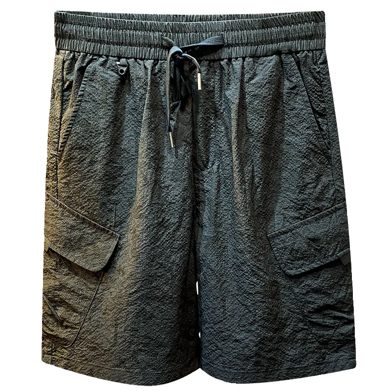 Summer Thin Cool Breathable Workwear Shorts Men's American Fashion Brand Multi-Pocket Outdoor Casual Beach Middle Pants