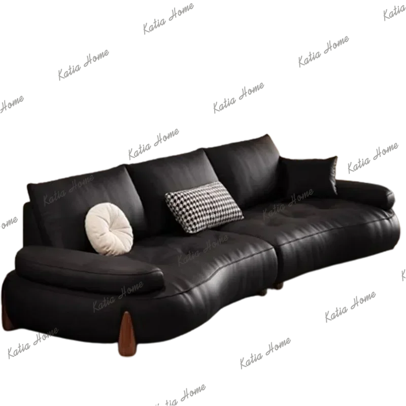 Factory Direct Relax Simple Black Sofas Living Room Unique Floor Modern Choice Sofa Lazy Hotel European Wohnzimmer Sofas Home Fu