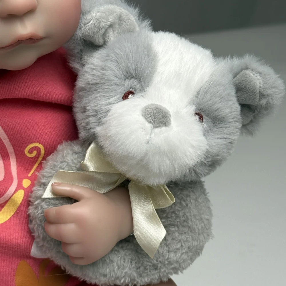 Cloveray 11 سنتيمتر تولد من جديد الطفل إكسسوارات دمي جرو دمية دب معصمه Kawaii أفخم الحيوان معصمه إكسسوارات دمي الديكور