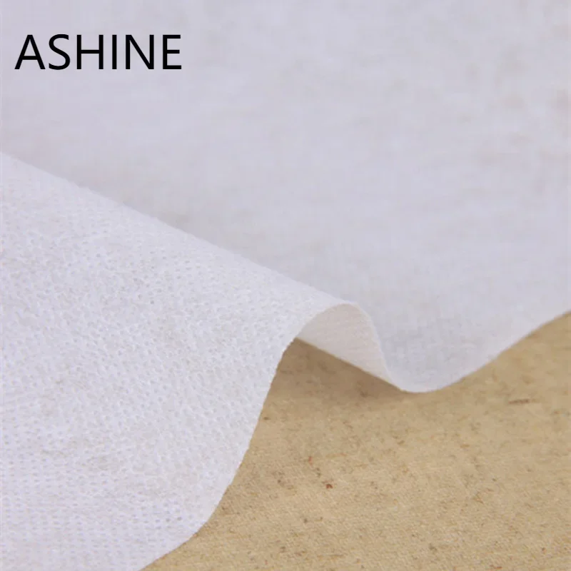 80g/Meter 100cm*100cm Interlining Iron-On Fusible White Non Woven Interface  Filling Wadding