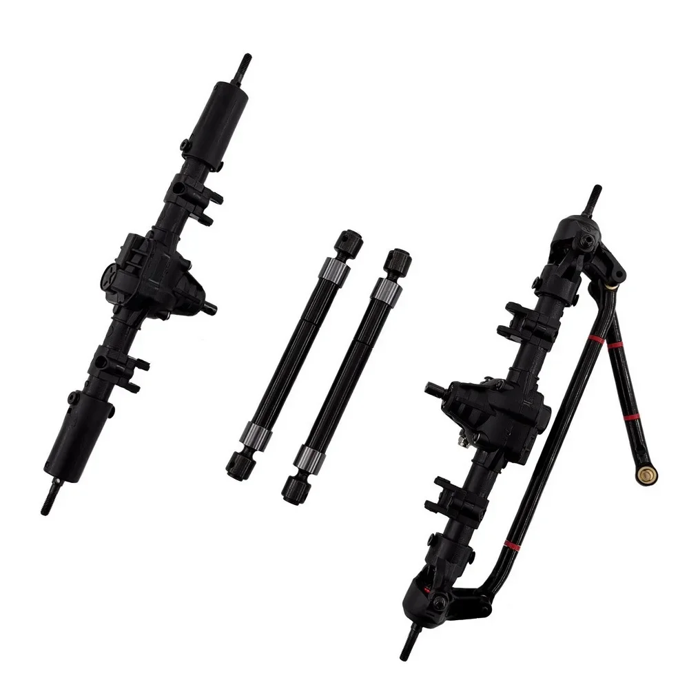 RC Car Komplette gerade Vorder- und Hinterachse für 1:10 RC Crawler Axial SCX10 II 90046 90047 MN999