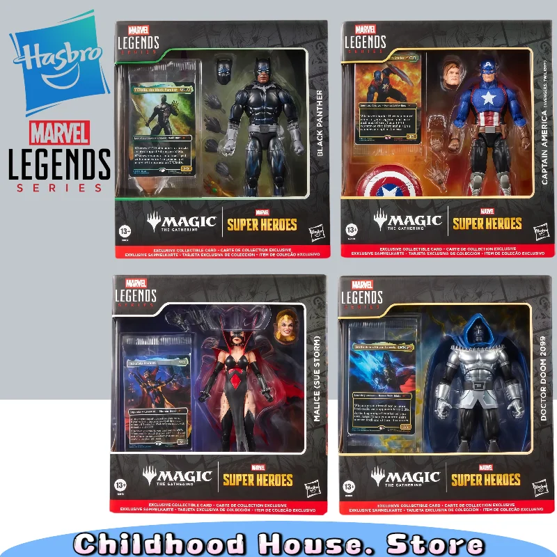 Hasbro Marvel Legends Black Panther Doctor Doom Capitán América 1/12 Figura de Acción Articulada Modelo Coleccionable de Marvel Comics