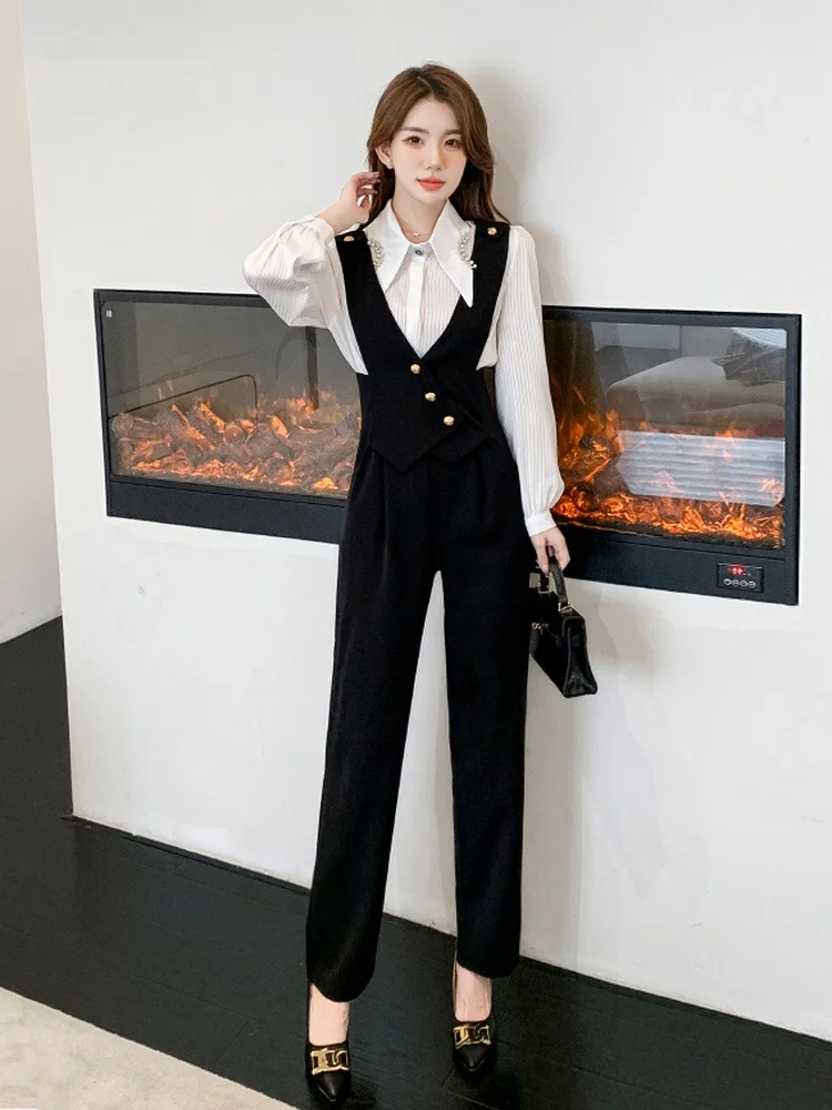 

Faionable Slimming Harlan Onesie for Women Spring 2026 New Arrival High Waist Long Pants Polyester Fiber No Ironing Required