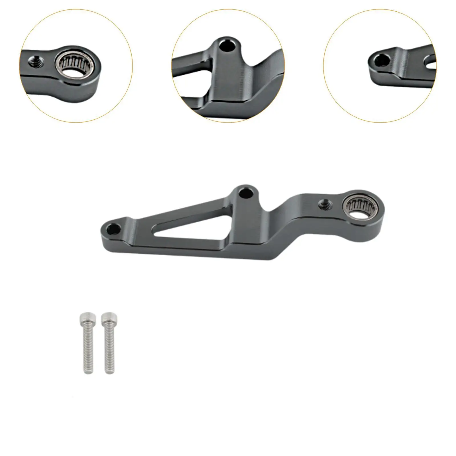 Stabilisateur de levier de vitesse en alliage d'aluminium au design élégant, support de levier de vitesse amélioré, accessoires de moto pour Aprilia RS