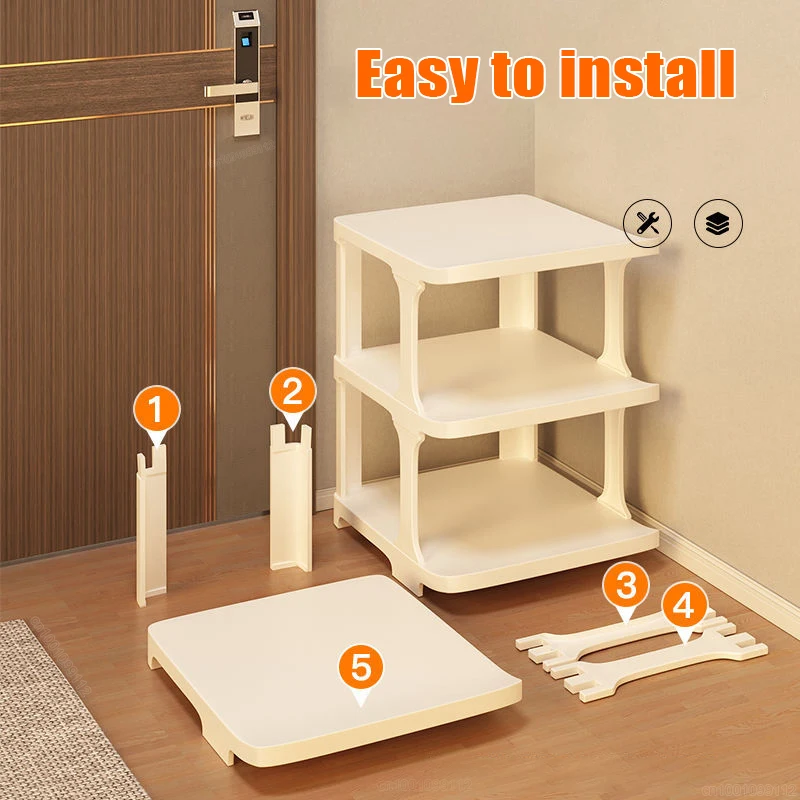 Shoe Cabinets Storage Multi-layer Storage Rack Saving Space Portable for Door Wall Corner Organizer Shoe Cabinets