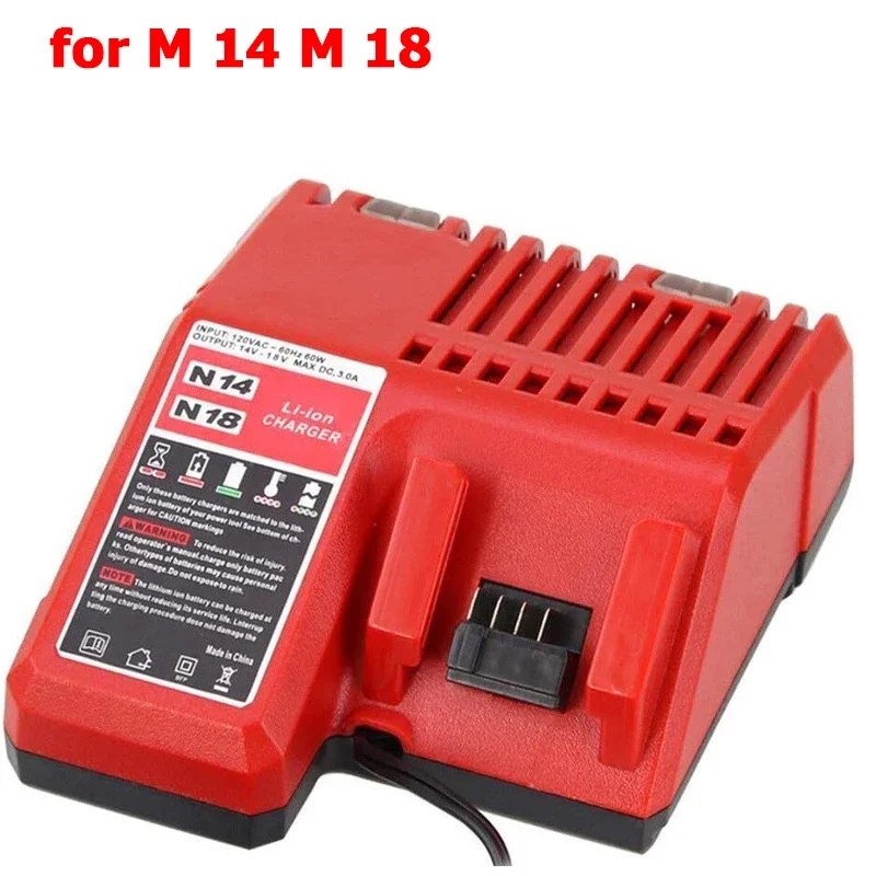 M12-18C Li-ion Battery Charger for Milwaukee 12 V 14.4V 18V C1418C 48-11-1815/1828/1840 M&18 M&14 M&12 Lithium Battery Charging