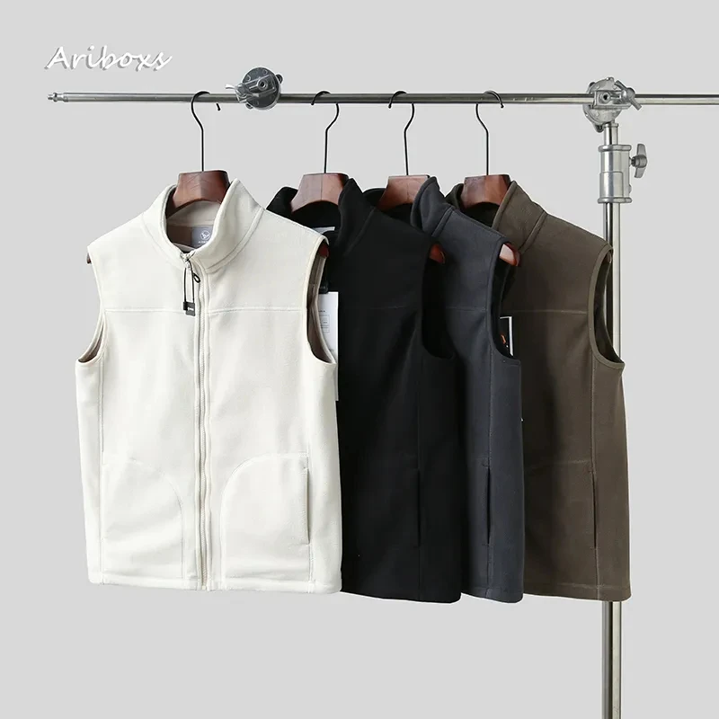 

Sleeveless Jacket For Man And Woman Insulated Vest Fashion Fleece Warm Waistcoat Autumn Winter Clothes Zipper Men Coat Outdoor