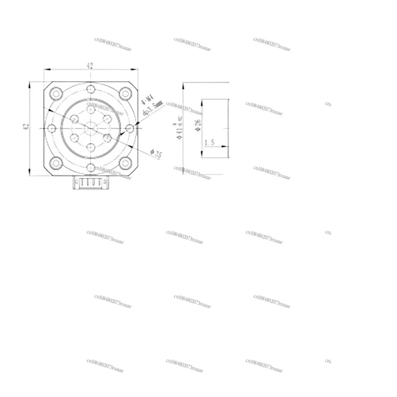 42 deceleration stepper motor miniature harmonic gearbox two-phase motor high precision low noise ultra-stable