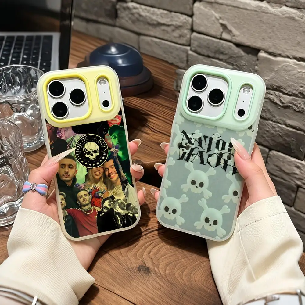 

Music N-Natos y y W-Waor Phone Case Dual-Layer Shockproof Phone Case Soft TPU Inner PC Back For iPhone 14‑17