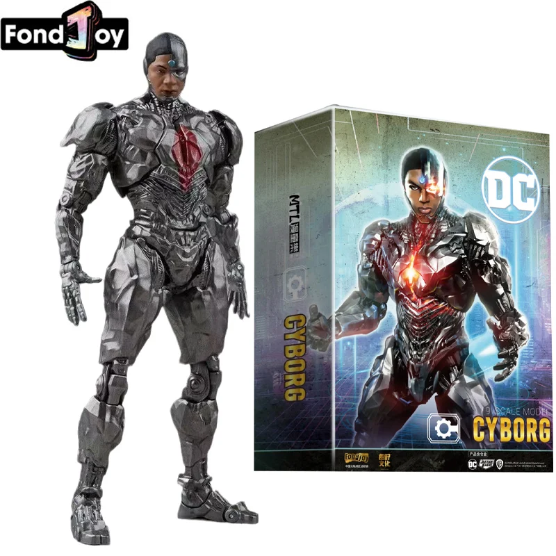 Figurine d'action Cyborg Victor Stone, modèle d'anime, jouets cadeaux, Collection DC, Original, en stock, échelle 1:9, Har Joy