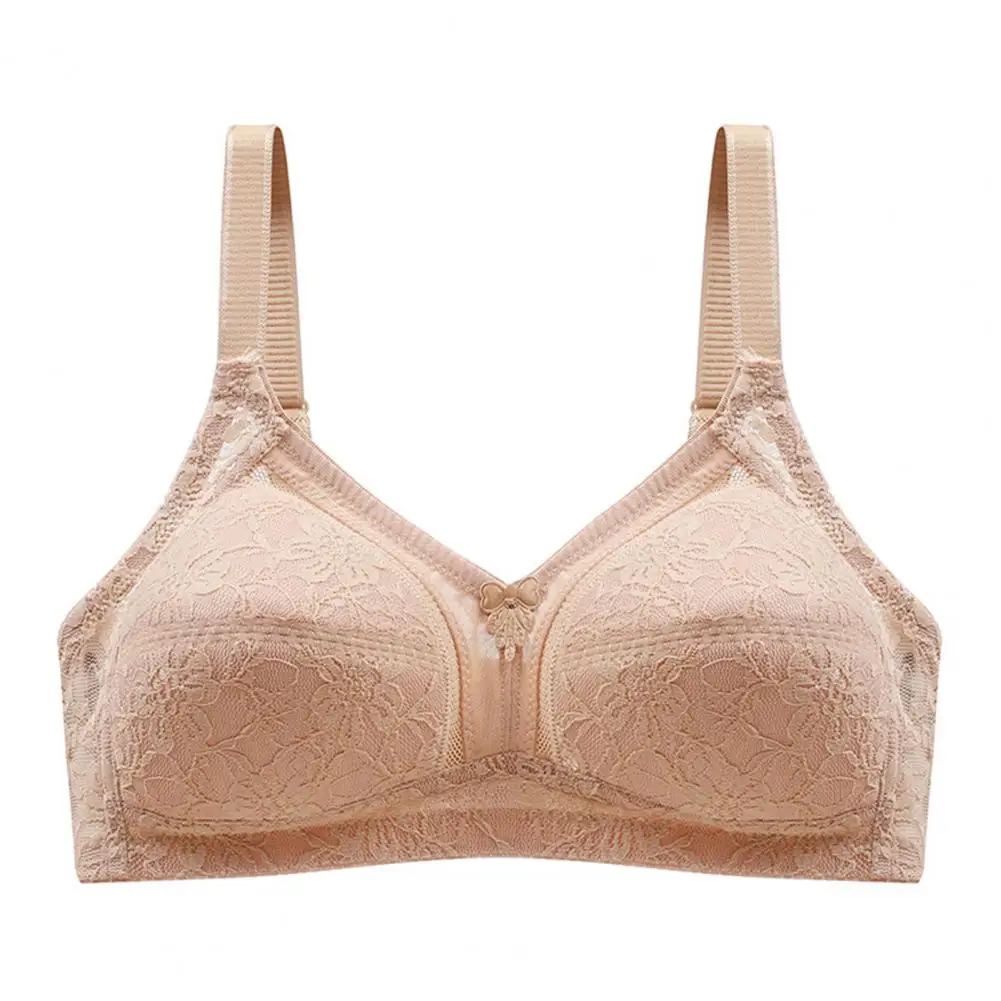 Reggiseno in nylon di cotone Reggiseno quotidiano da donna Reggiseno push-up in pizzo senza ferretto per un massimo comfort Supporto da indossare tutto il giorno nelle feste di viaggio in ufficio