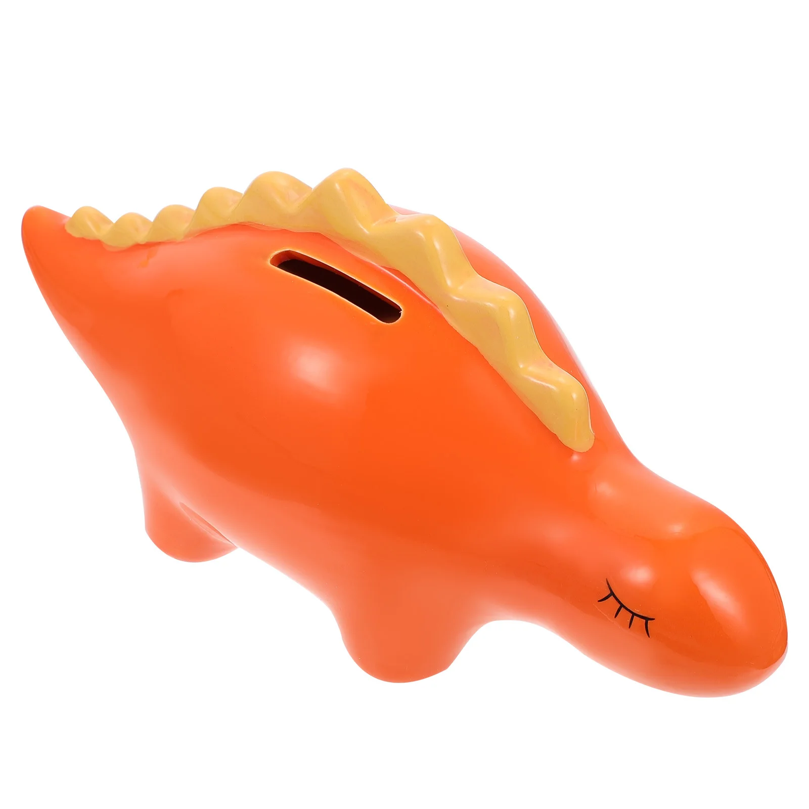 Tirelire dinosaure de dessin animé, boîte de rangement de pièces de monnaie en céramique, grande capacité, mignon, décoration d'économie d'argent pour la maison et le bureau, 1 pièces