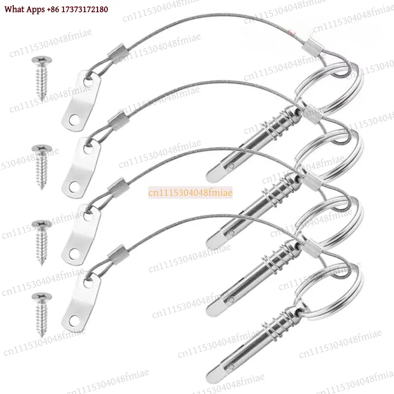 High Strength Stainless Steel Quick Release Pins 6.3mm 1/4inch Marine Hardware Quick Fixing for Boat Outfitting