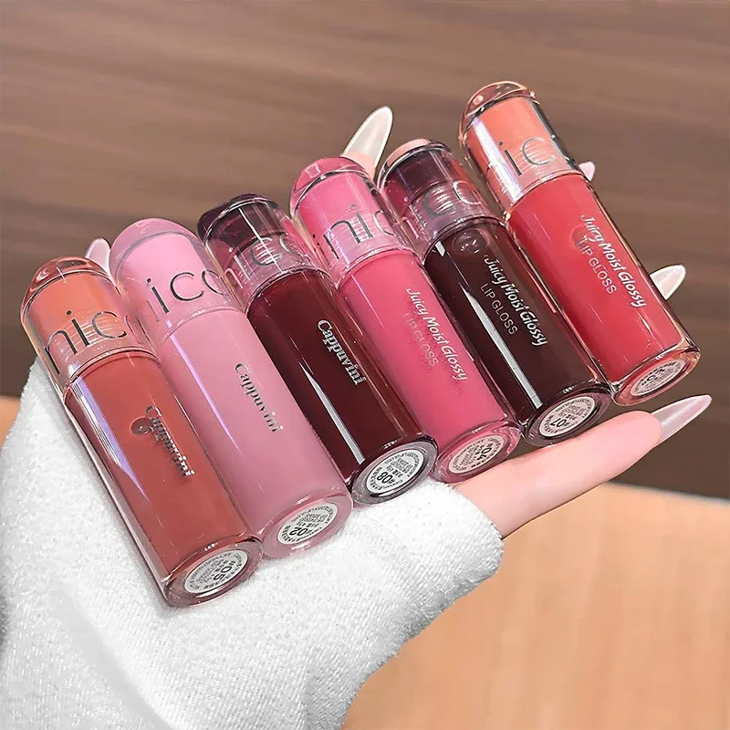 CAPPUVINI Juicy Lip Tint Glänzender Lipgloss Spiegelglanz Flüssiger Lippenstift Feuchtigkeitsspendender Lipgloss Koreanische Kosmetik – Detail 7