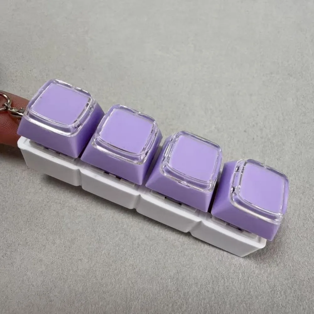 Relaxing 2/3/4 Keys Finger Keyboard Key Button Keycap Decompression Toy Gadget Pass The Time Clicker Toy Adult