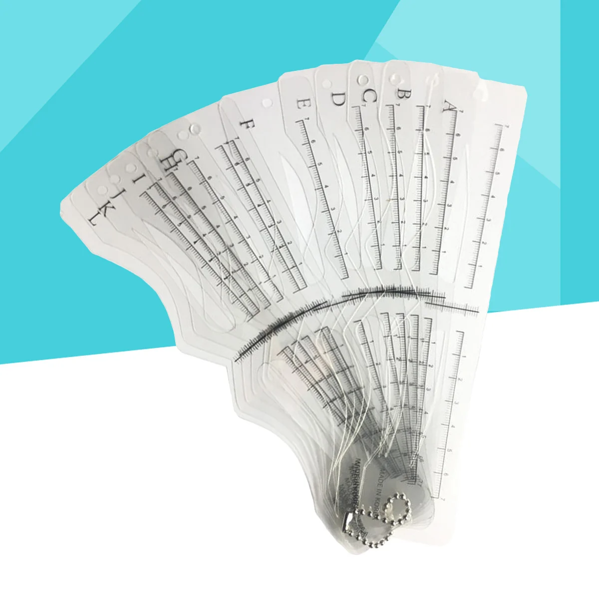 12 Stück Augenbrauen-Vorlagen, Formschablone, wiederverwendbar, DIY-Brauen-Werkzeuge zum Üben, klares, transparentes Design, leicht zu tragen