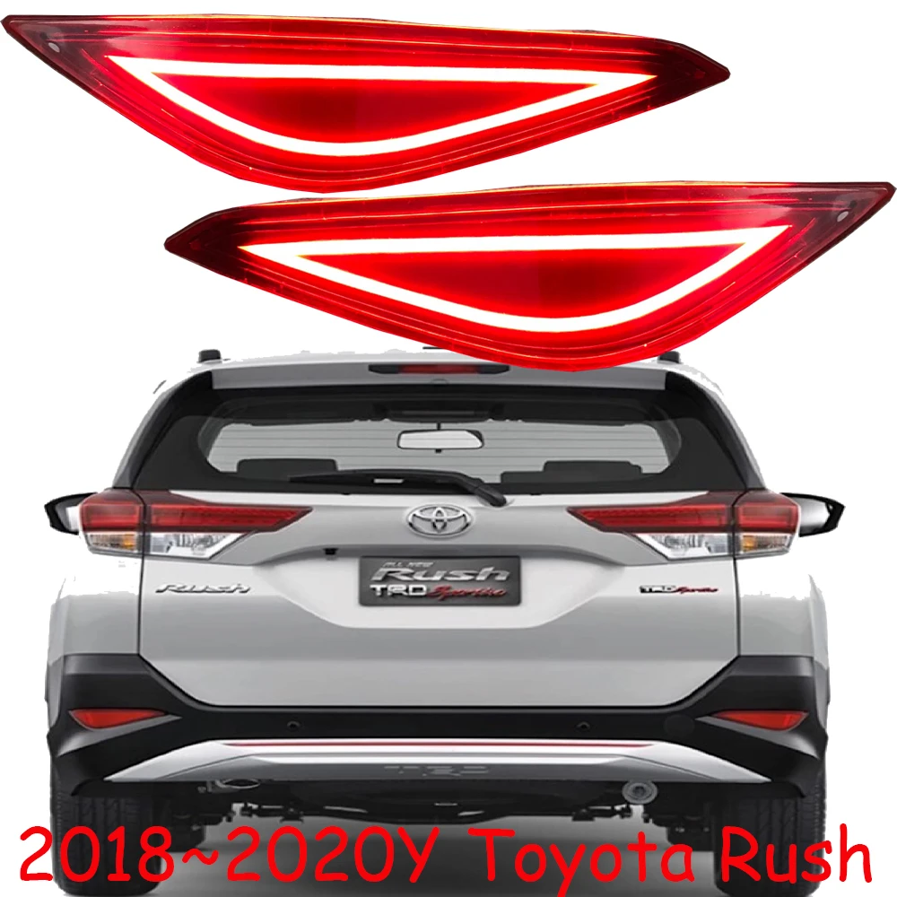 2018~2020y Car Bumper Tail Light Rush Taillight Reversing Brake LED Car Accessories Taillamp Rush Fog Light