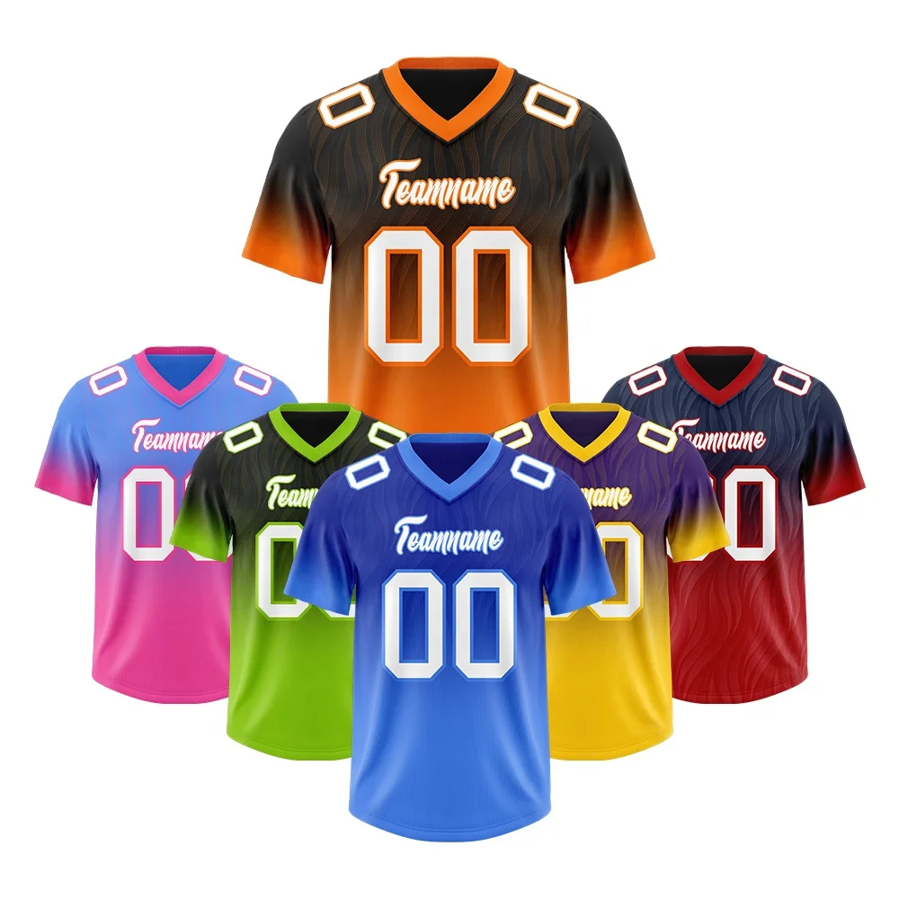 قميص كرة قدم أصلي للرجال والنساء والشباب، قميص رياضي أنيق متدرج، قصير مخيط