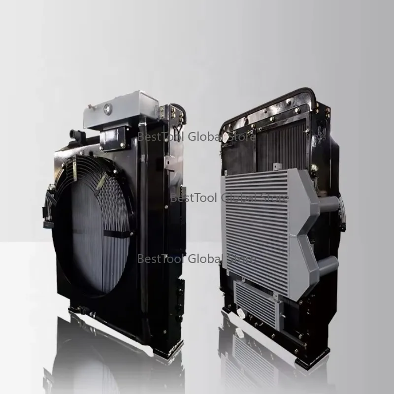 Indus-trial Air Cooler Heat Excha-nger for Compressor and Hyd-raulic Systems Hyu-ndaiExcav-atorRadiatorReplacementCooling Cores