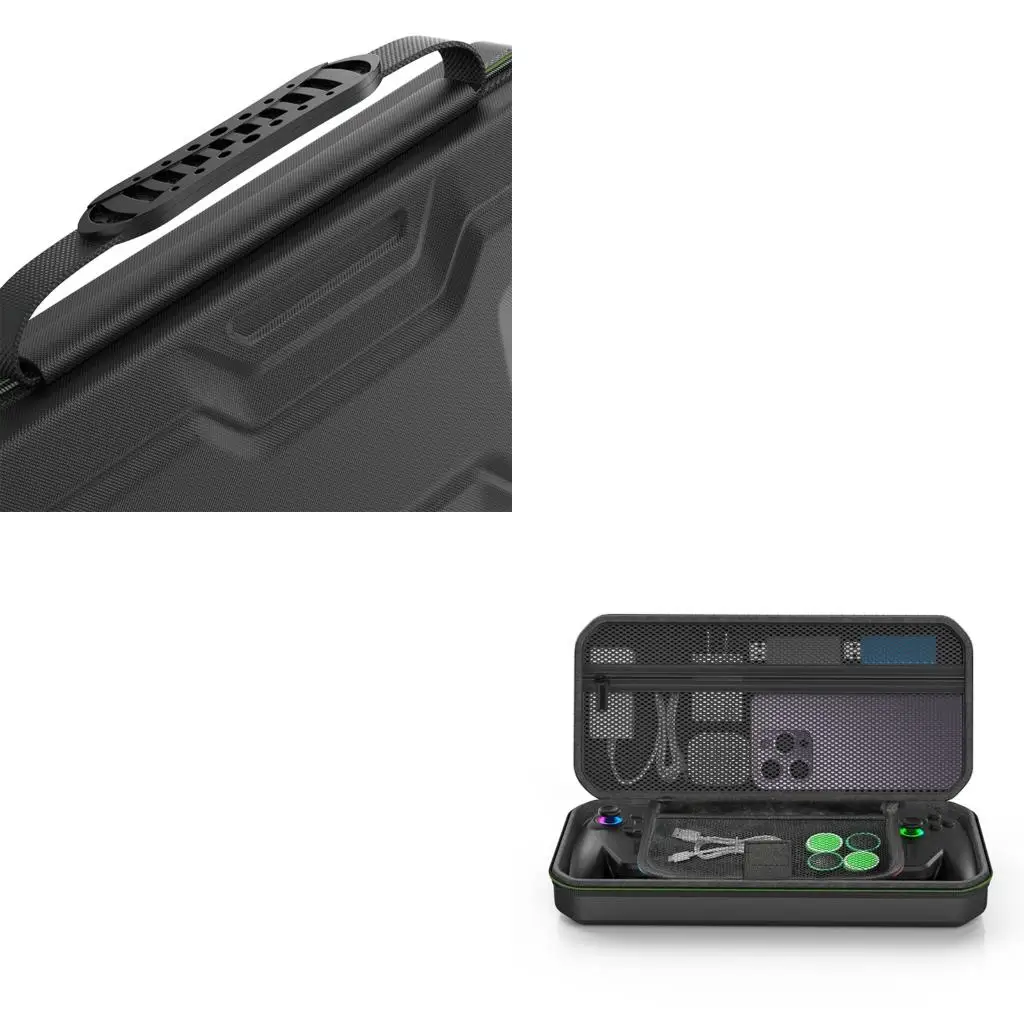  Carrying Case for ROG X Scratchproof Box Shockproof Protector Case with Joystick Cap Screen Film & Wipes