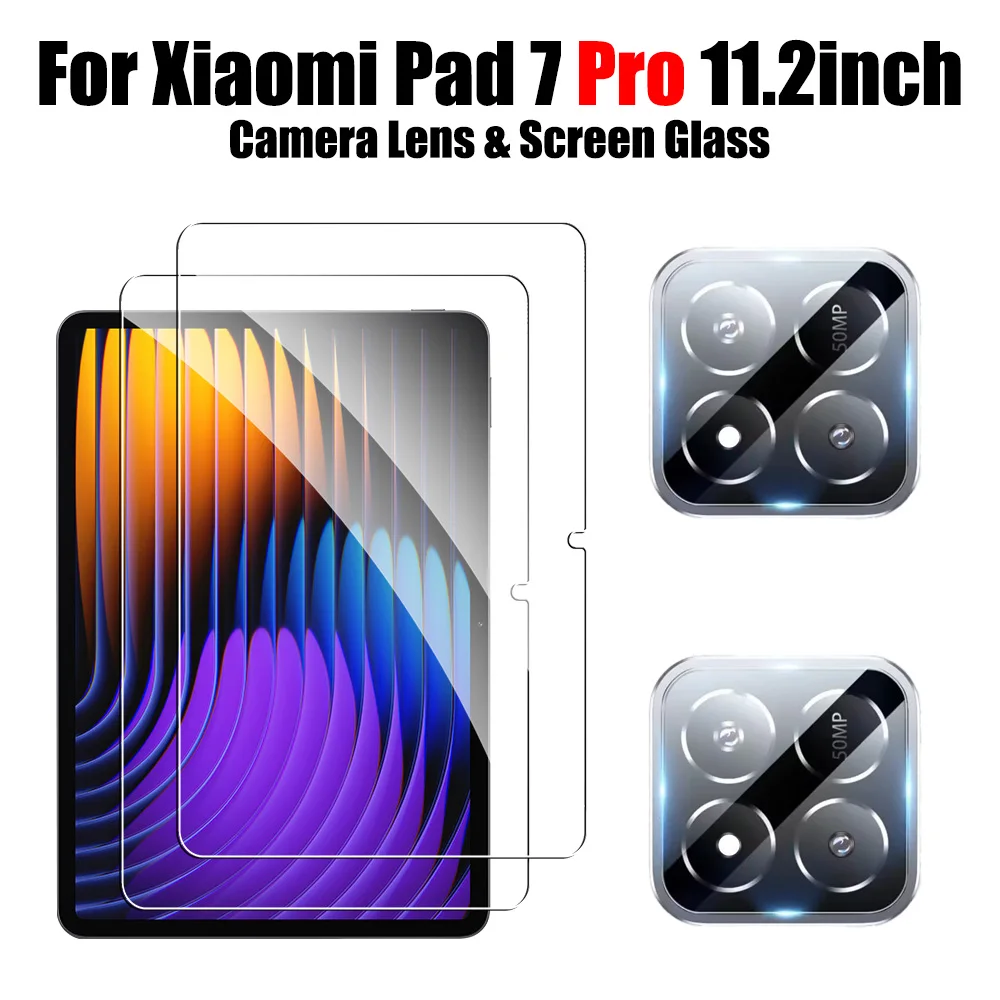 2 Stuks Voor Xiaomi Pad 7 Pro 11.2 6 6S Pro 12.4 Screen Protector Gehard Glas Voor Mi Pad 7 Pro 6 6S Beschermende Film Accessoires