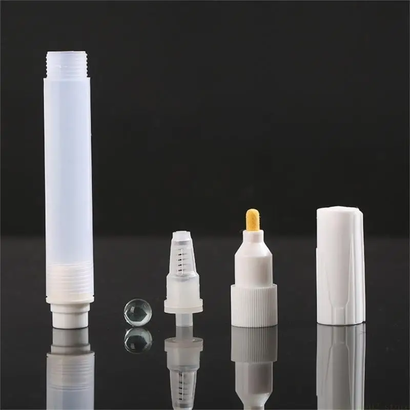 2 Pcs 5mm Round Head Empty Painting Markers Art Supplies Refillable Paint Pen