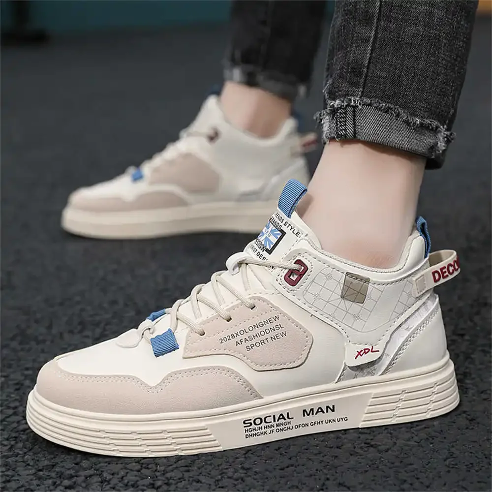 With Ties Synthetic Leather Shoes For Men Blue Casual Men's Sneakers 50 Size Trends Sports Resell Designers School Releases