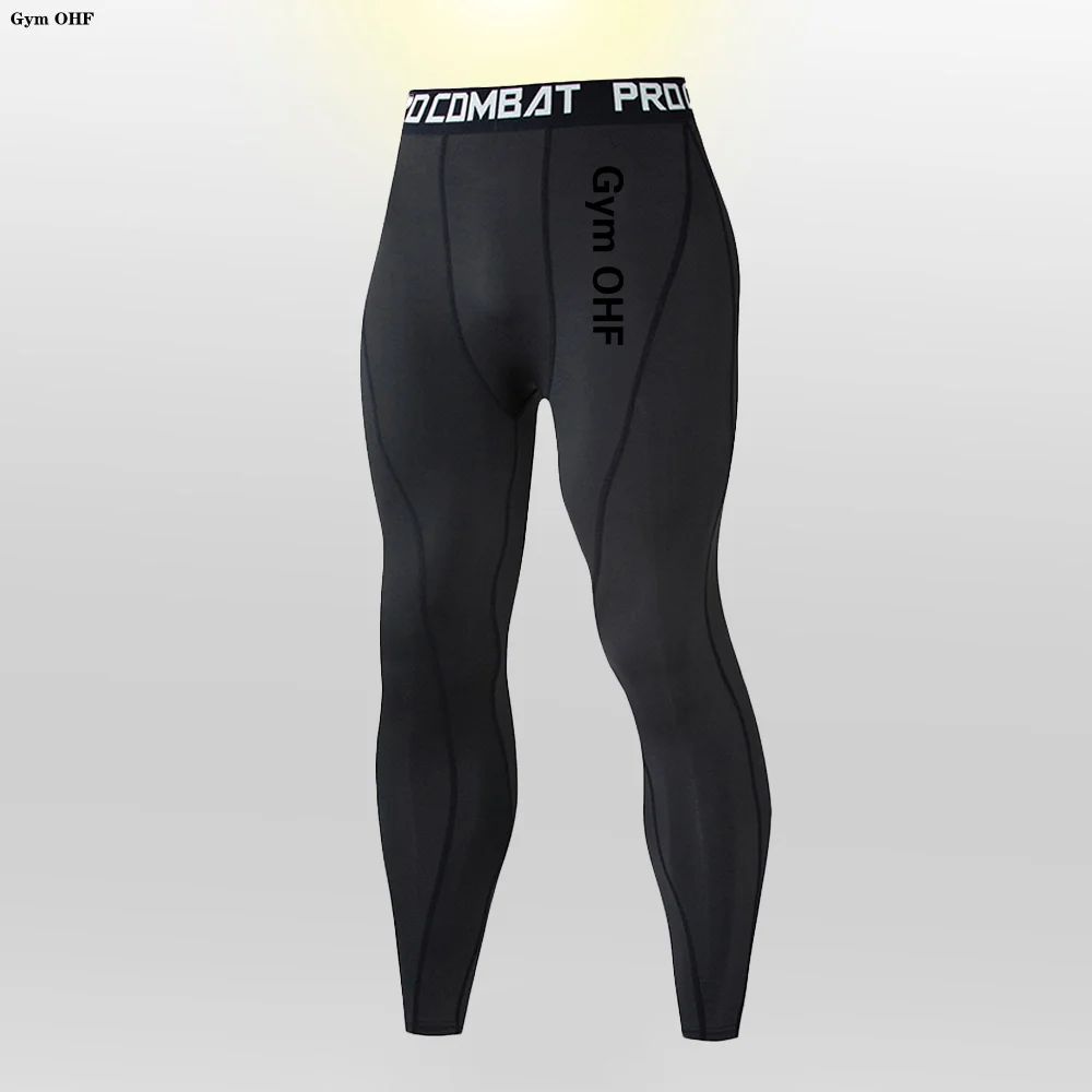 Sports fitness, training, quick drying, breathable, super elastic men's tight pants