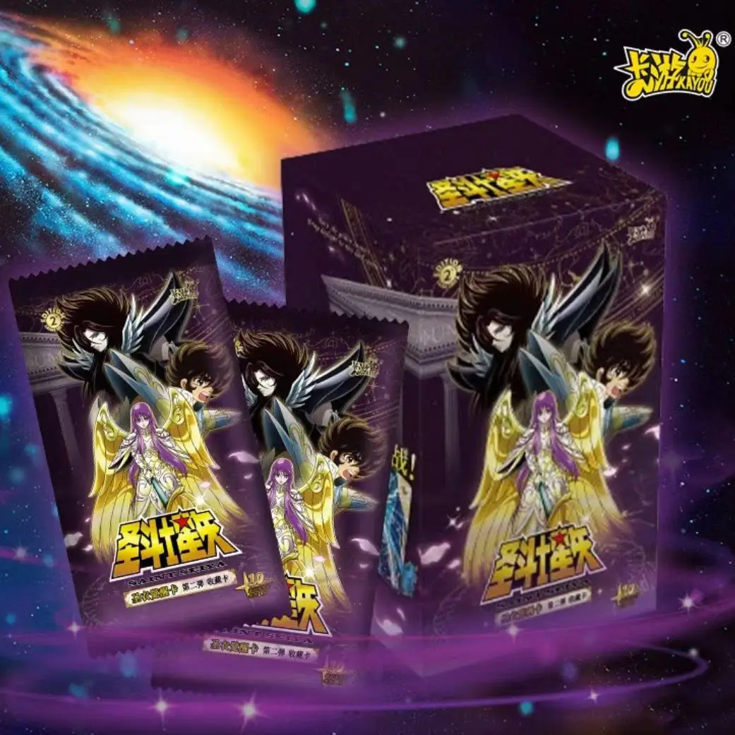 KAYOU Saint Seiya Cards Original The Latest First Bullet Collection Cards Cloth Awakening Birthday Gift Boys Toys Anime Characte