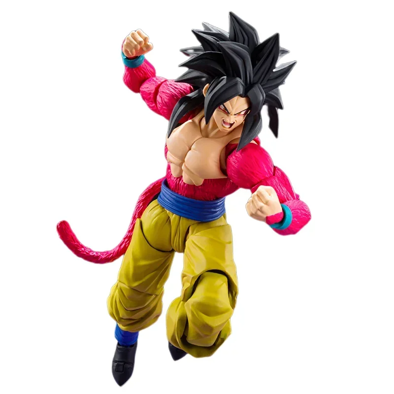 In Stock Original Bandai S.H.Figuarts SHF Dragon Ball GT Super Saiyan 4 Son Goku Anime Action Figure Model Toys Gifts For Kids