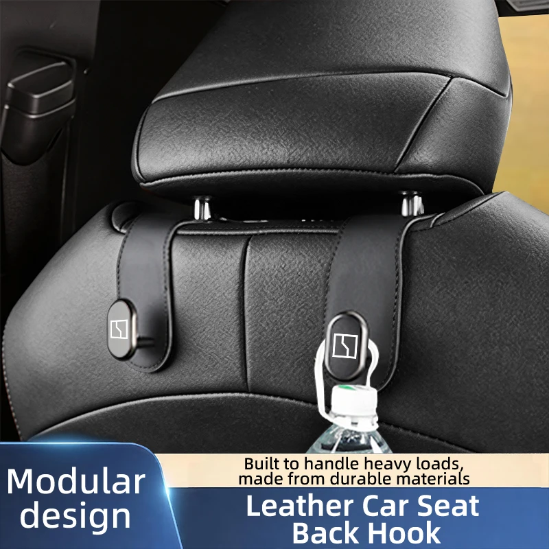 Multifunctional Leather and Metal Car Seat Back Storage Hook For Zeekr 001 FR 007GT EX1E MIX X 007 7X