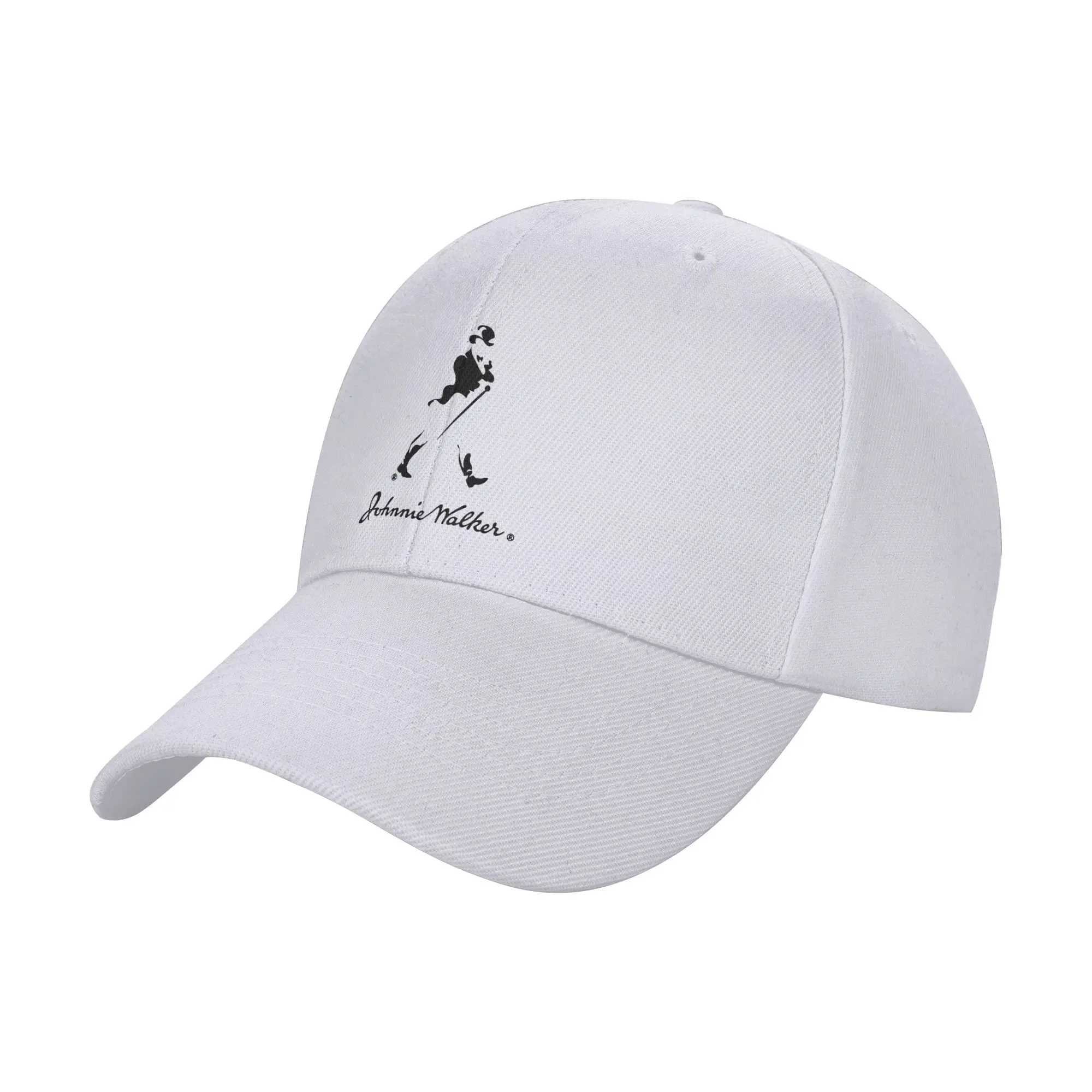 White Johnnie Walker Whisky Trendy Baseball Cap Bar Visit Uv Protection Snapback Cap