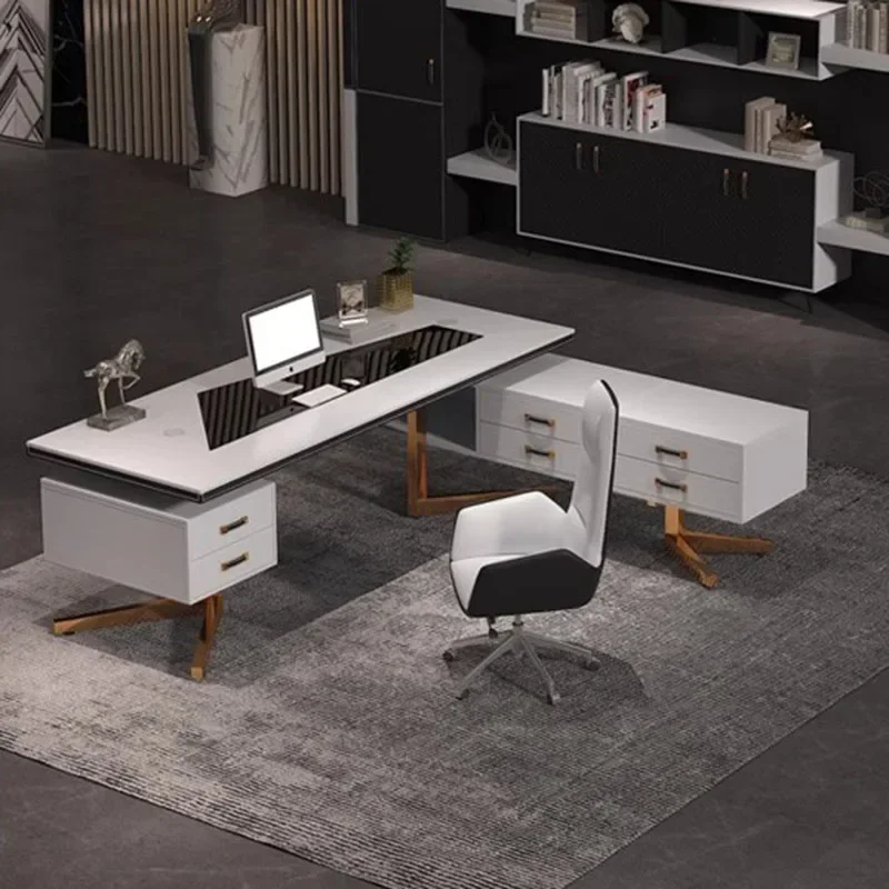 Computer Desks Gaming Desk Executive Office Desktop Furniture Room Multifunction Home Multifunctional Offices Seating Organizer