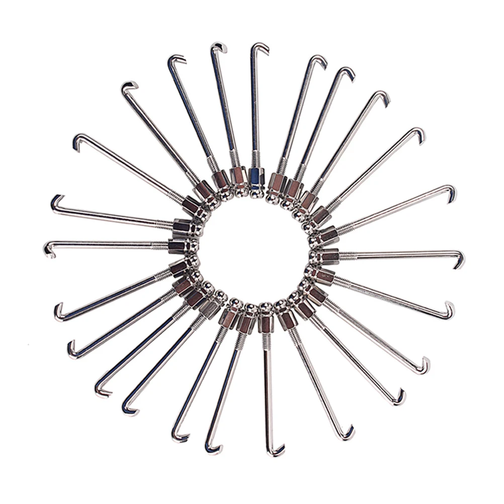 

24 Banjo Hooks Durable Metal Round Parts for Thread Standard Accessories Silver Color Fits Vintage Modern