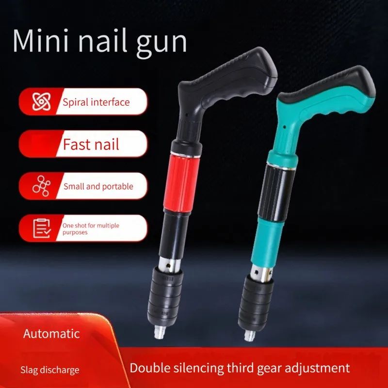 3 Gears Manual Mini Steel Nail Gun Rivet Tool Ceiling Wall Anchor Wire Slotting Device Home Wall Fastener Metalworking Rivet Gun