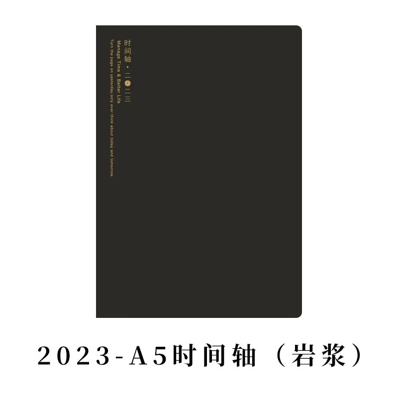 毎月のウィークリープランナーa5スケジューラー,ピュアカラーソフトpu,革カバー,アジェンダ,オフィス用品,2023 p,新しいコレクション224