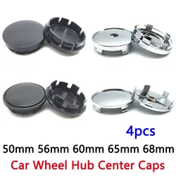 4pcs Car Blank Wheel Hub Center Caps 60mm 68mm Chrome Cover Auto No Logo Badge Universal Exterior Styling Accessories